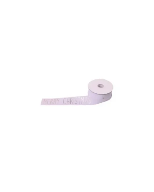 Nasto Merry X'Mas 10Mt X 25Mm Bianco