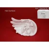 Nativita Su Ala In Ceramica Bianca Smaltata Cm 15