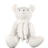 Orsetto Di Velluto 40Cm Bianco Per Decorazioni Di Natale