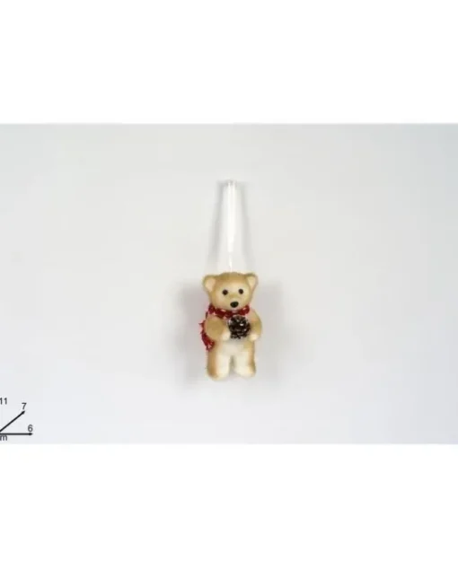 Orso Con Sciarpa E Pigna 11Cm
