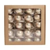 Pallina Di Vetro Lucida Champagne 30Mm Per Albero Di Natale 1Pz