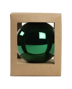 Pallina Di Vetro Tinta Unita Verde Lucido 120Mm