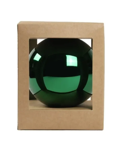 Pallina Di Vetro Tinta Unita Verde Lucido 120Mm
