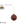 Pallina In Vetro 100 Mm Marmorizzata Rossa 1Pz