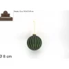 Pallina Sfera Di Vetro 8Cm Verde Opaca Per Albero Di Natale 1Pz