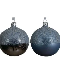 Pallina Sfera Di Vetro Decorata A Mano Per Albero Di Natale