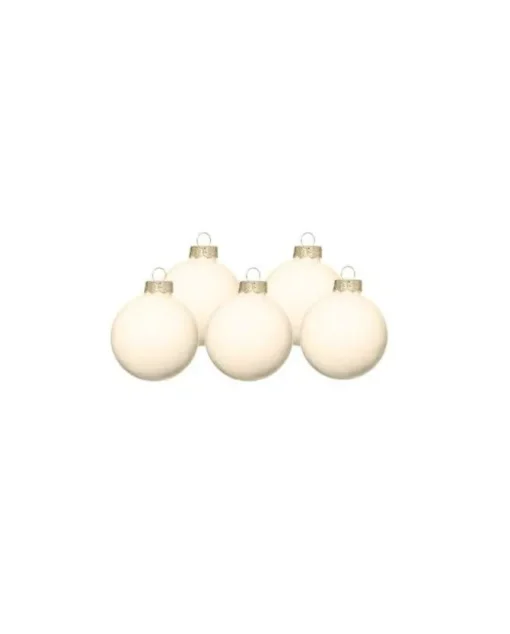 Pallina Sfera Di Vetro Liscia 150Mm Champagne Per Albero Di Natale 1Pz