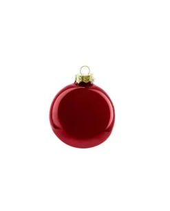 Pallina Sfera Di Vetro Liscia 100Mm Vinaccio Per Albero Di Natale