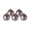 Pallina Sfera Di Vetro Liscia 80Mm Glicine Per Albero Di Natale