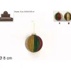 Pallina Sfera Di Vetro O8Cm Multicolor Per Albero Di Natale