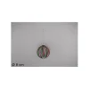 Pallina Sfera Di Vetro O8Cm Effetto Righe Multicolor Per Albero Di Natale 1Pz