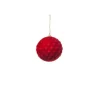 Pallina Sfera Di Vetro Rossa 100Mm 4Pz Per Albero Di Natale