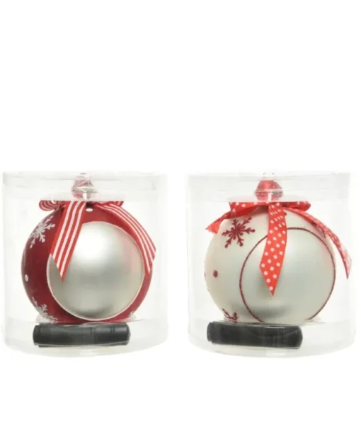 Pallina Sfera In Vetro Da 10 Cm Personalizabile Con Pennarello Incluso