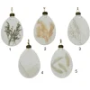Pallina Sfera In Vetro Decorrata Con Fogliame