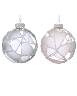 Palline In Vetro Confezione 3 Pz In 2 Colorazioni