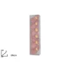 Palline Sfere Bambolina Con Pelliccia Rosa Per Albero Di Natale 6 Cm 6 Pz