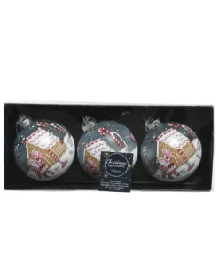 Palline Sfere In Vetro Confezione 3 Pezzi