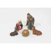 Pastori Statuine Nativita 3,5 Cm Di Resina Per Presepe