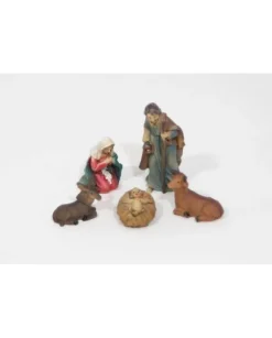 Pastori Statuine Nativita 3,5 Cm Di Resina Per Presepe