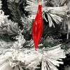 Pendente Di Vetro Rosso 3Cm 1Pz Per Albero Di Natale