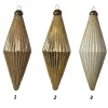 Pendenti Di Vetro Decorati 3 Colori 80Mm 2Pz