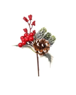 Pick Bacche/Luppolo 23Cm Per Addobbo Di Natale