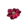 Pick Magnolia Deluxe Velvet 24Cm Burgundy Per Decorazioni Di Natale