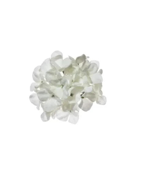 Pick Ortensia Innevata 21Cm Bianca Per Decorazioni Di Natale