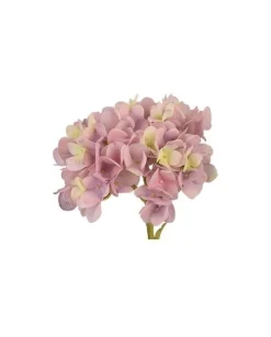 Pick Ortensia Innevata 21Cm Malva Per Decorazioni Di Natale