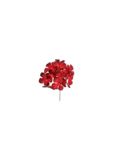 Pick Ortensia Rosso Per Decori Natalizi