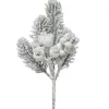 Pick Pino E Bacche Innevate 30Cm Per Decorazioni Di Natale