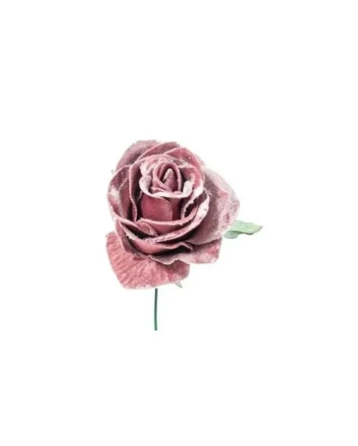 Pick Rosino Deluxe Velvet 16Cm Malva Per Decorazioni Natalizie