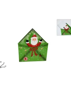 Portalettere In Latta C/Babbo Natale Sy6