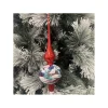 Puntale Di Vetro Decorato A Mano Per Albero Di Natale