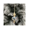Puntale Di Vetro Decorato A Mano Champagne Per Albero Di Natale
