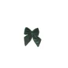 Puntale Fiocco Di Velluto Verde 13X15Cm Per Decorazione Albero Di Natale