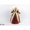 Puntale Per Albero Di Natale Angelo Con Abito Bordeaux 45 Cm
