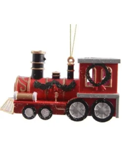 1Pz Addobbo Appendino Trenino Di Plastica 4X12X6 Cm Per Albero Di Natale