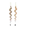 1Pz Addobbo Ornamento Pendente Di Vetro Color Oro Per Albero Di Natale