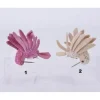 1Pz Addobbo Per Natale Colibri 10Cm In Velluto Rosa/Perla Per Albero Di Natale
