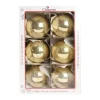1Pz Pallina Di Vetro Decorata A Mano Oro Lucido 80Mm