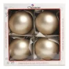 1Pz Pallina Di Vetro Tinta Unita Champagne Opaco 100Mm