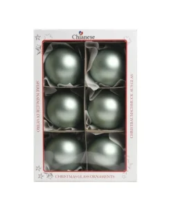 1Pz Pallina Di Vetro Tinta Unita Tiffany Opaco 80Mm