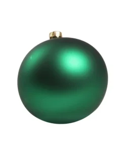 1Pz Pallina Di Vetro Tinta Unita Verde Opaco 100Mm