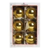 1Pz Pallina In Vetro Tinta Unita Oro Lucido 80 Mm