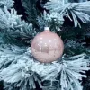 1Pz Pallina Sfera Di Vetro Liscia Rosa Lucido 80Mm
