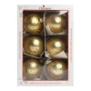 1Pz Pallina Sfera Di Vetro Decorata A Mano Oro 80Mm