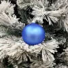 1Pz Pallina Sfera Di Vetro Liscia 100Mm Per Albero Di Natale Blu