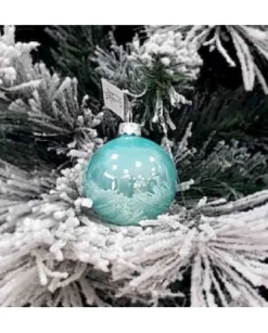 1Pz Pallina Sfera Di Vetro Liscia 60Mm Per Albero Di Natale Tiffiny