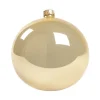1Pz Pallina Sfera Di Vetro Liscia 120Mm Per Albero Di Natale Oro